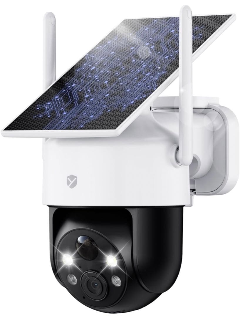 ソーラー一体型　防犯カメラ 屋外 完全無線 配線工事不要 警報通知