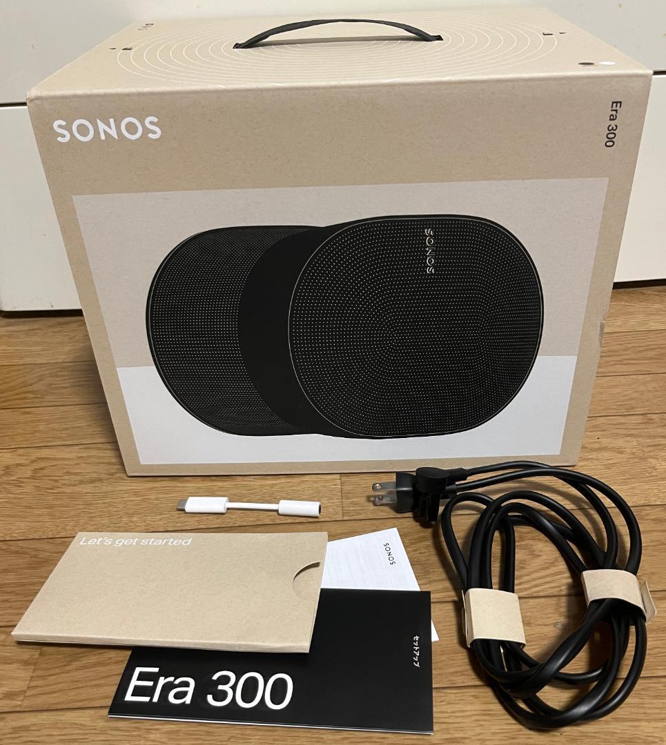 Sonos Era300（ブラック） + 純正Line-In アダプターセット