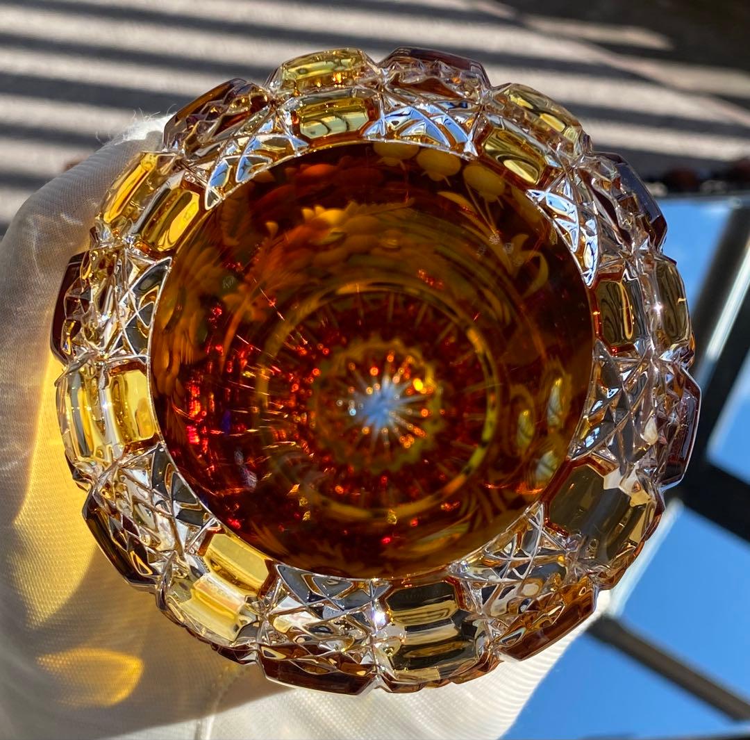 マイセンクリスタル　マイセンフラワー　花器　フラワーベース　極美品❣️