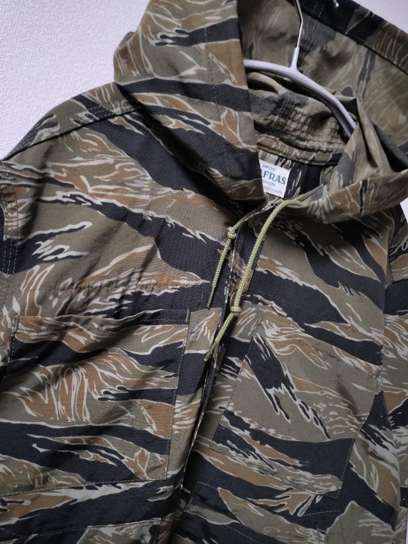ササフラス/タイガーカモプルオーバーマウンテンジャケット/60・40クロス日本製