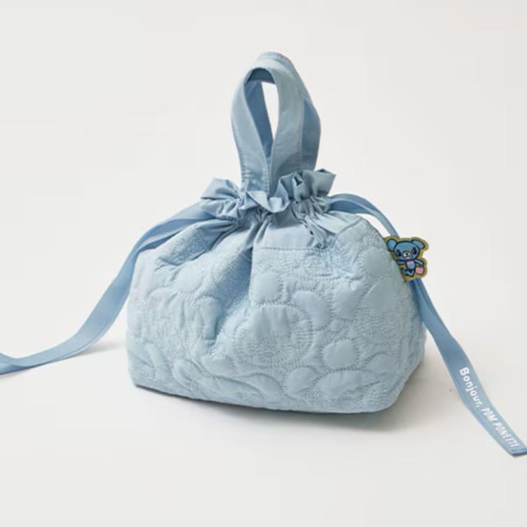 ナルミヤ ポンポネット ミントくん 総刺しゅう柄トート