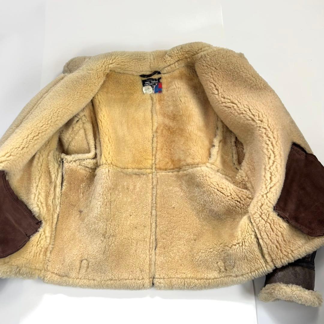 希少42サイズ　SCHOTT　B-3　フライトジャケット　ゴールド金具