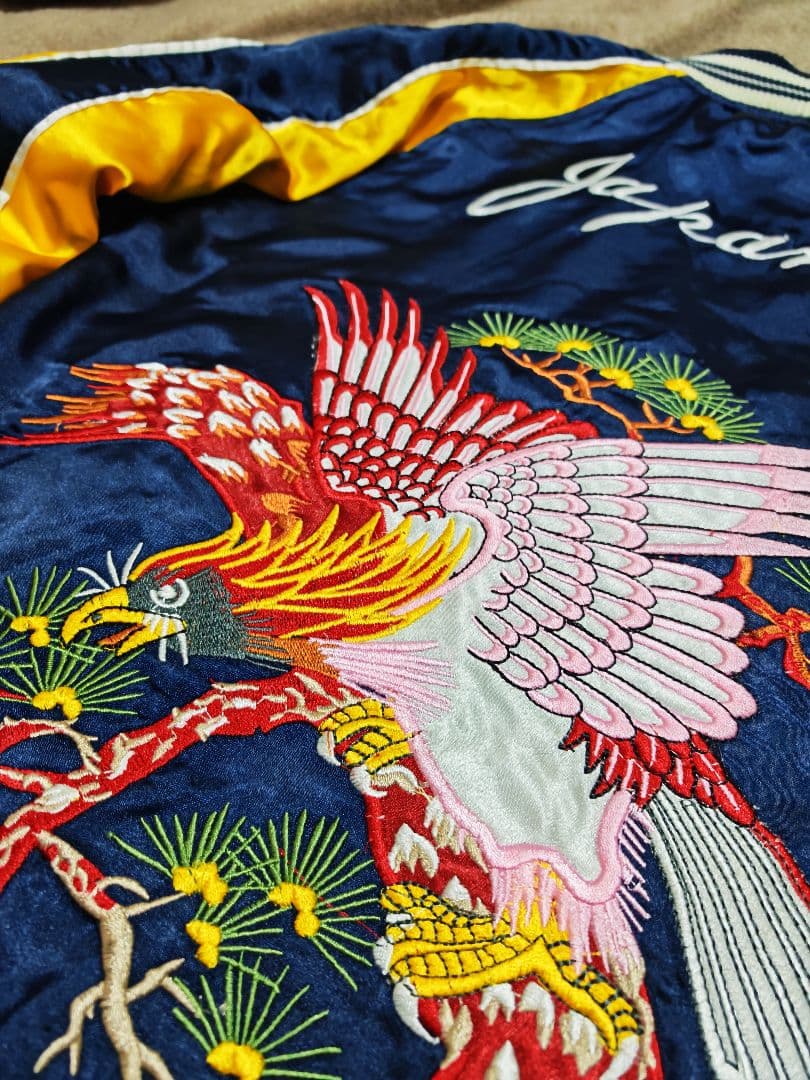 Jungle Storm 美品 未使用近 ２面 日本限定 スカジャン 別珍 虎鷲