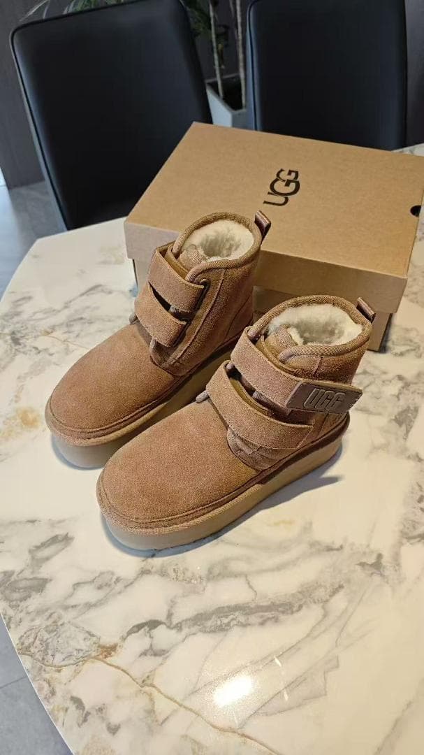 UGG アグ ムートン ブーツ 厚底 24cm