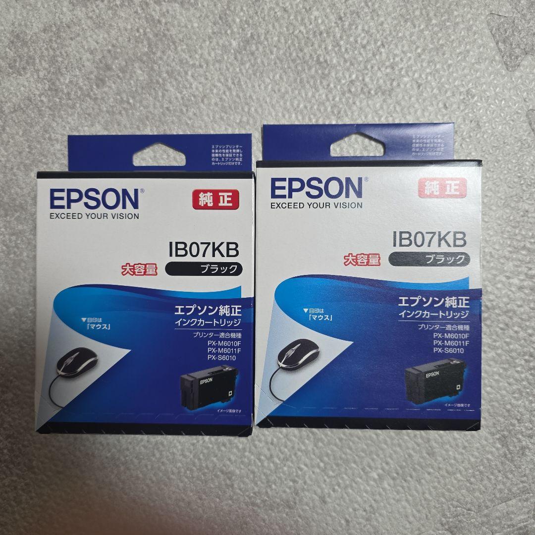 EPSON IB07KB ブラックインクカートリッジ 2個セット