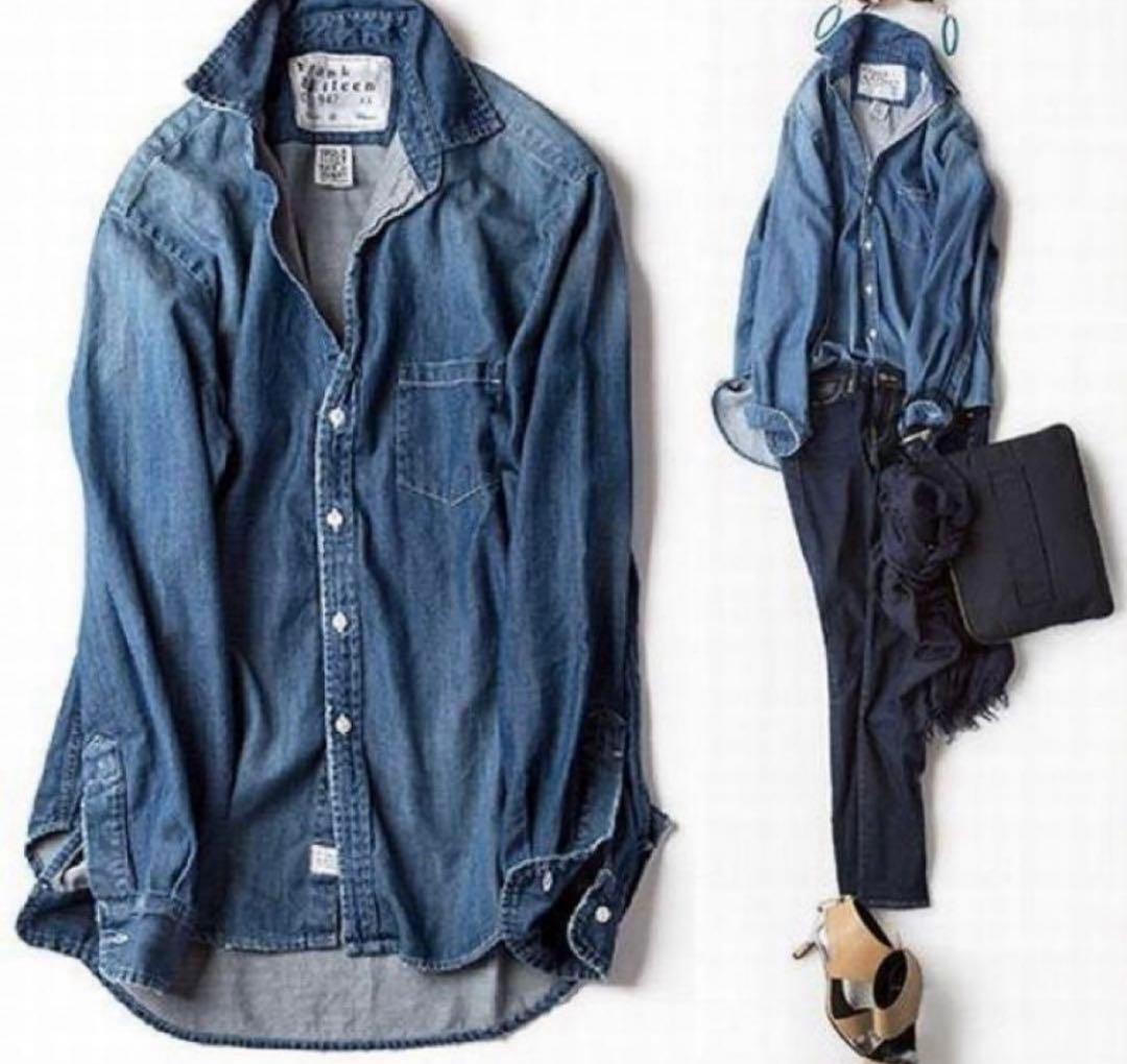 【美品】フランクアンドアイリーン×ロンハーマン×菊池京子 デニムシャツ