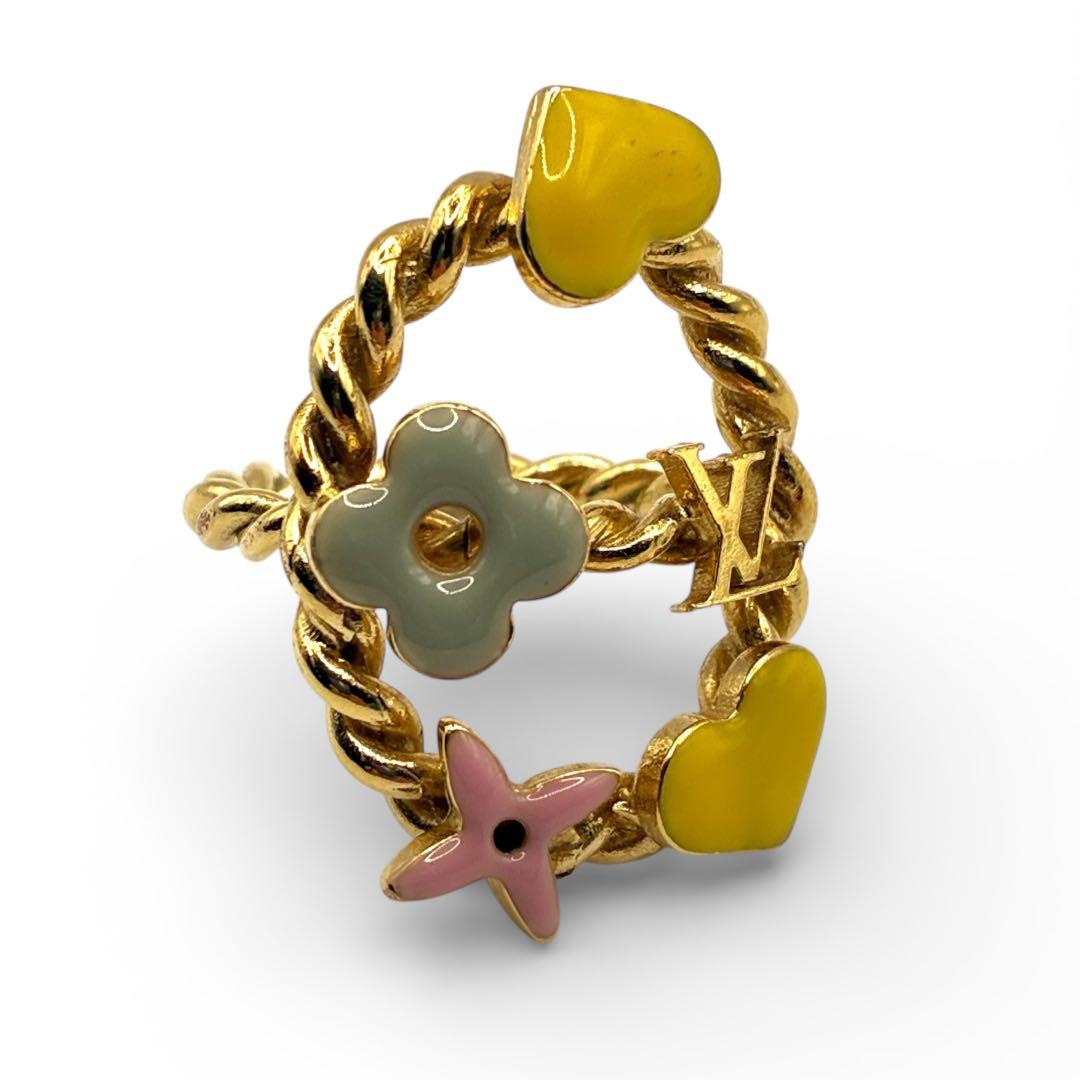 ルイヴィトン モノグラム バーグ スウィート リング 指輪 約8号 ゴールド系