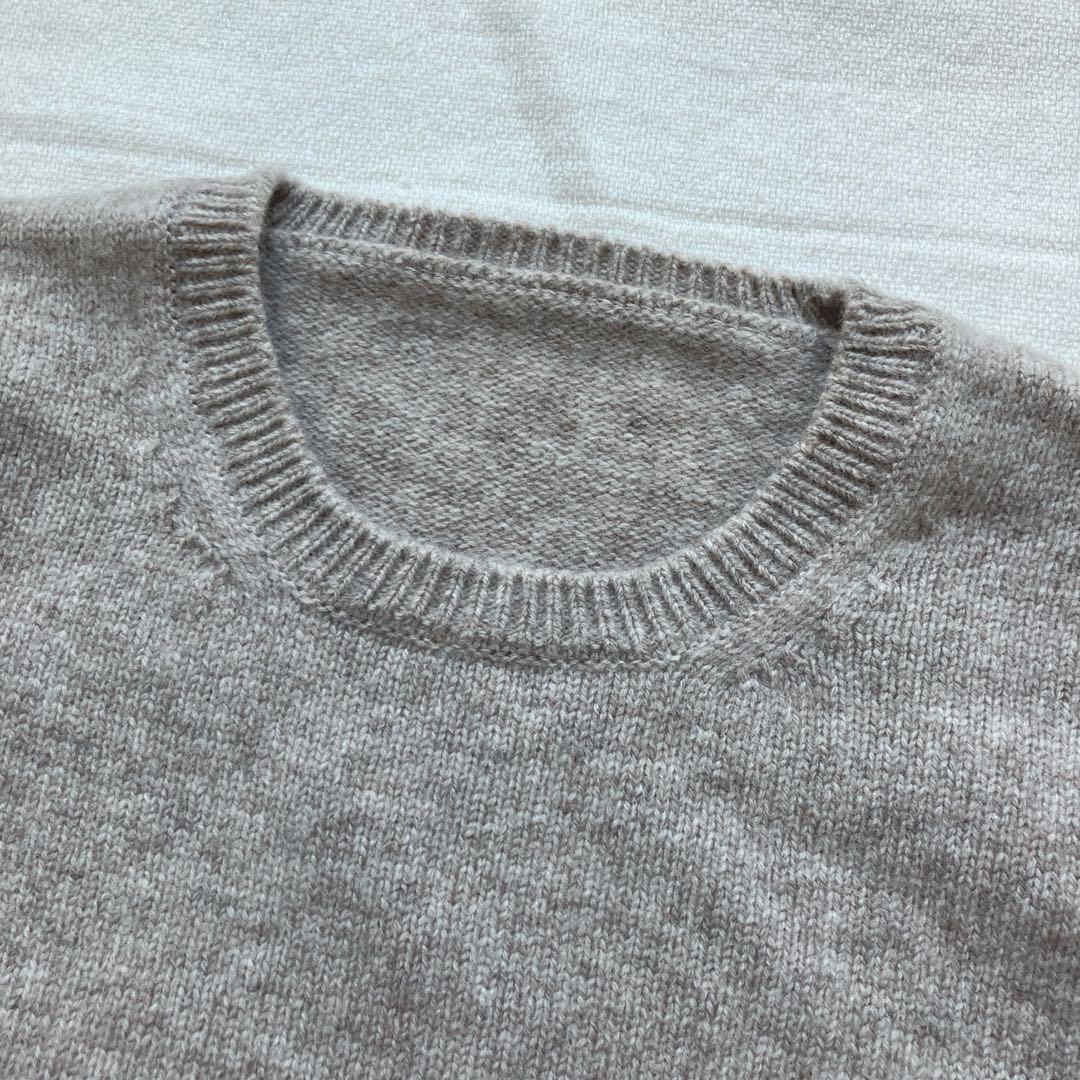 えみおわす　ニット　グレージュ　ヨーガンレール ババグーリ　evam eva