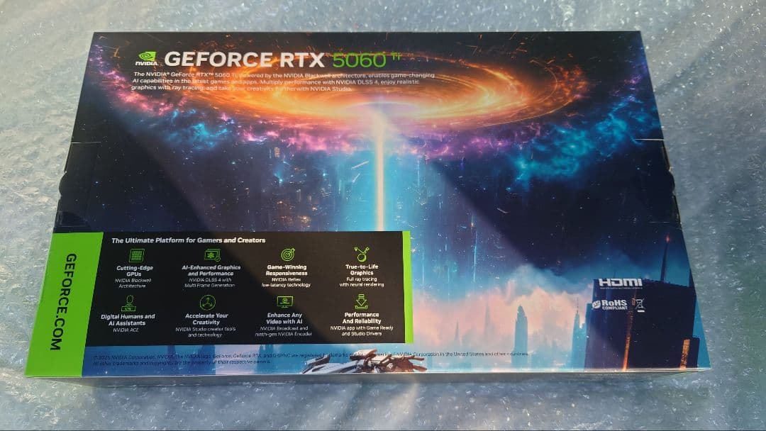 タムタムGALAKUROGEFORCE RTX5060Ti 8GB 未使用