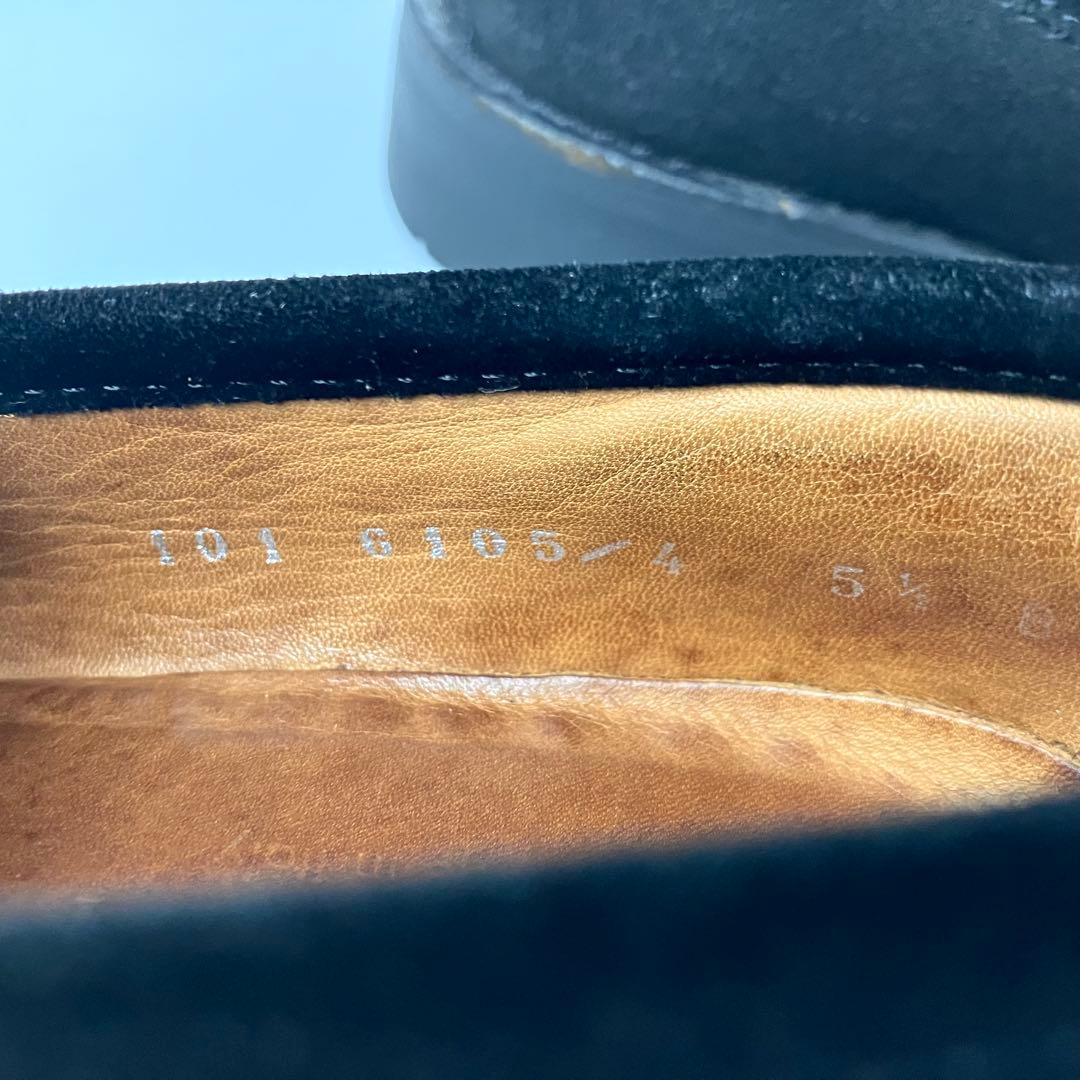 【美品】GUCCI ラグソール　スクエアトゥ　ホースビットローファー　22.5黒