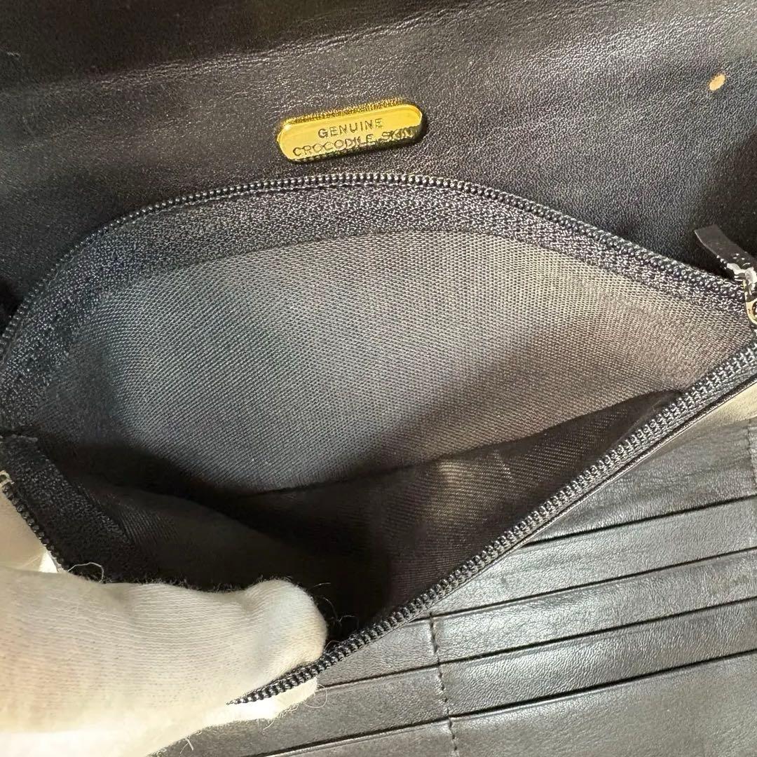 美品✨ロダニア RODANIA クロコダイル 長財布 3つ折り