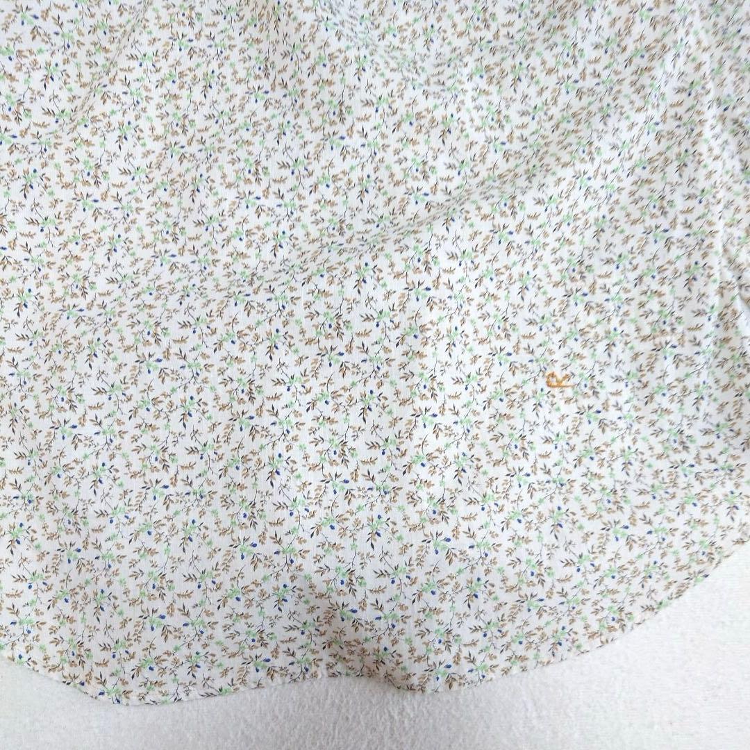 未使用品 45R ツタフラワープリントのフリルブラウス 45rpm