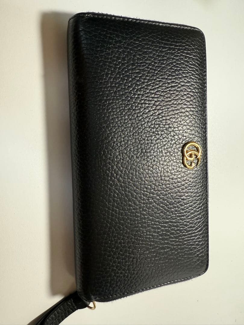 GUCCI 長財布 マーモント ブラック ラウンドファスナー 付属品