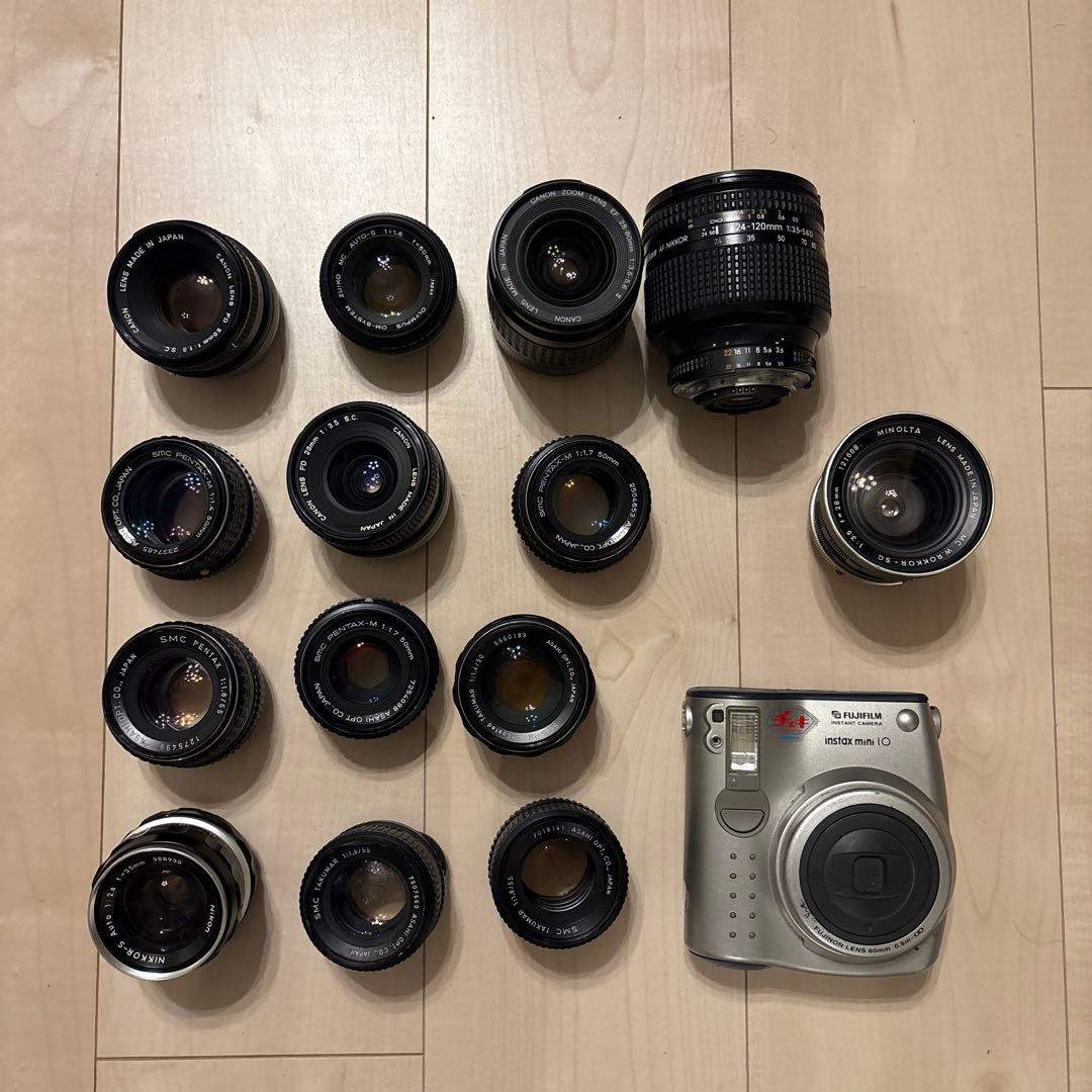 AF NIKKOR EF instax カメラ　レンズ　まとめ