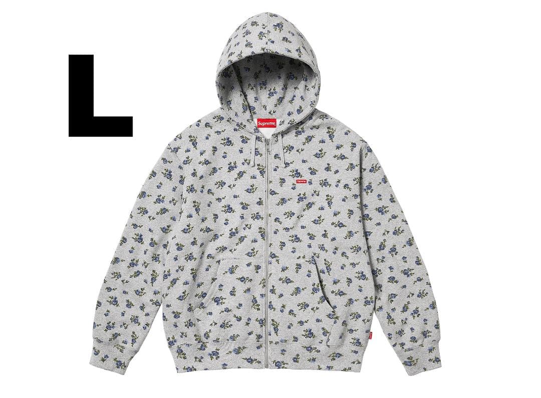 トップス Supreme Small Box Zip Up Hooded flower L