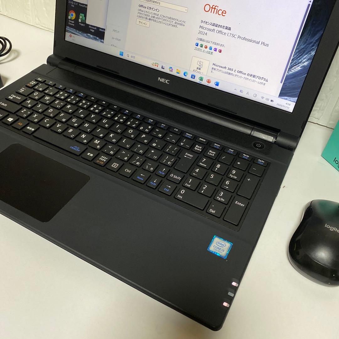 Windows11 オフィス付き　第7世代　高速起動SSD 美品NECノートPC