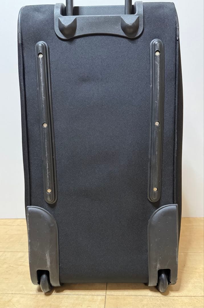 Colemanコールマンキャリー付き ボストンバッグ77L黒/赤 大容量　美品