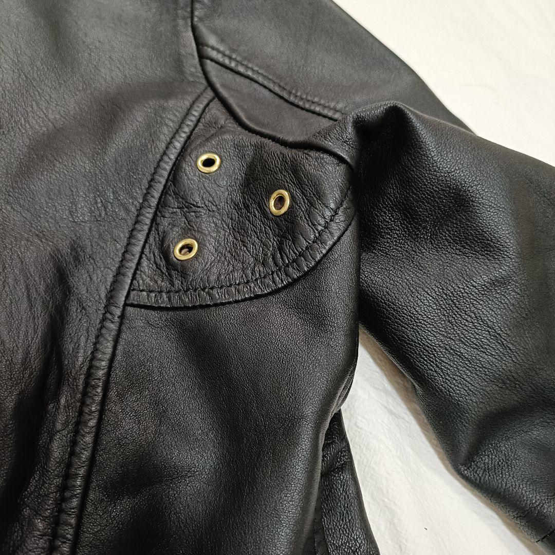 【美品】duffer DUFFER シングルライダース　ラムレザー　ジャケット