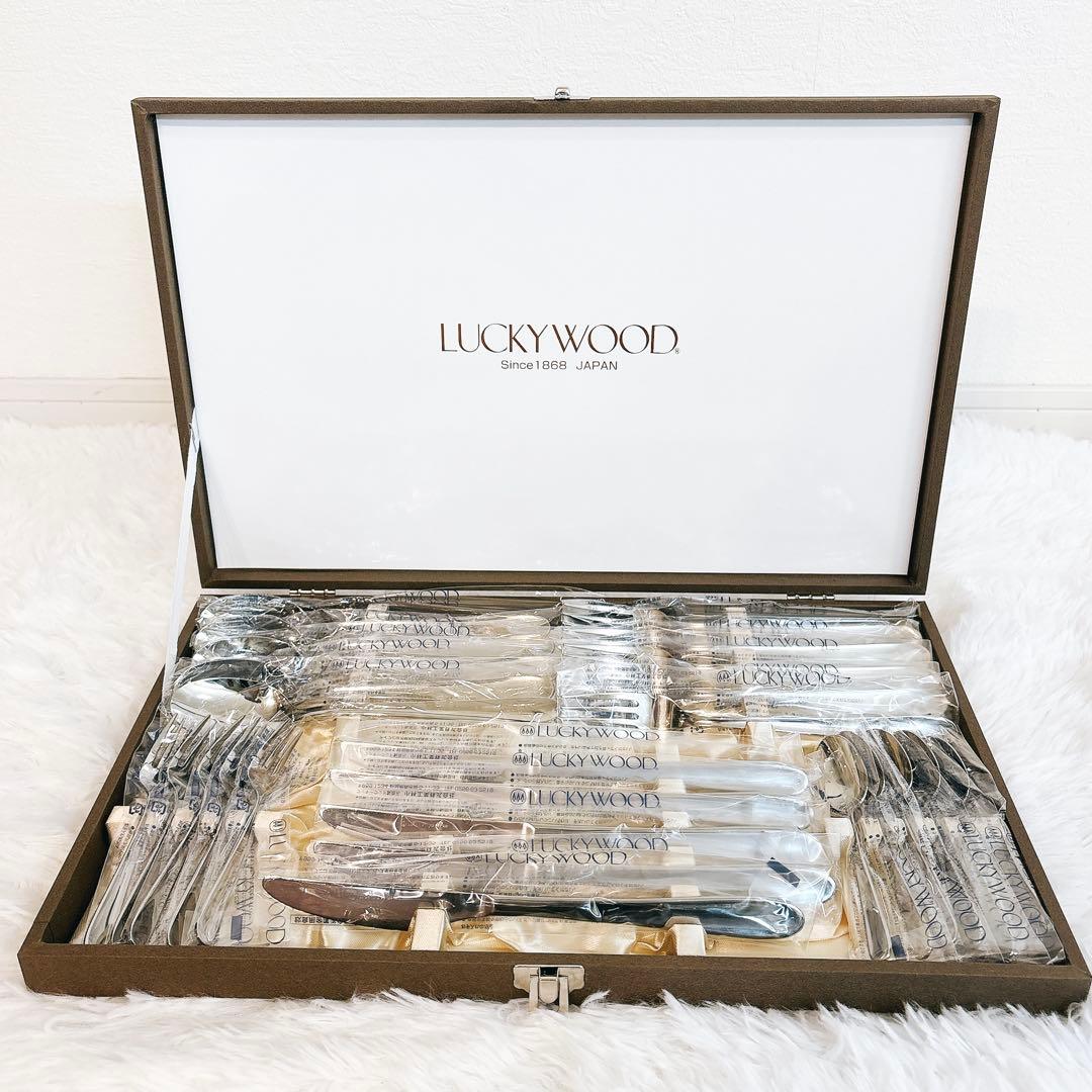 ✨未使用品✨ LUCKY WOOD カトラリー スプーン類 25本 × 2セット