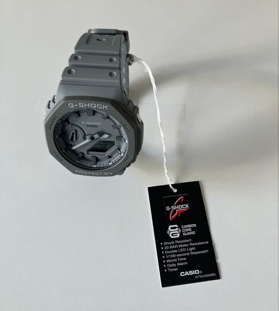 新品未使用タグ＆箱付CASIO G-SHOCK GA-2110ET-8A グレー