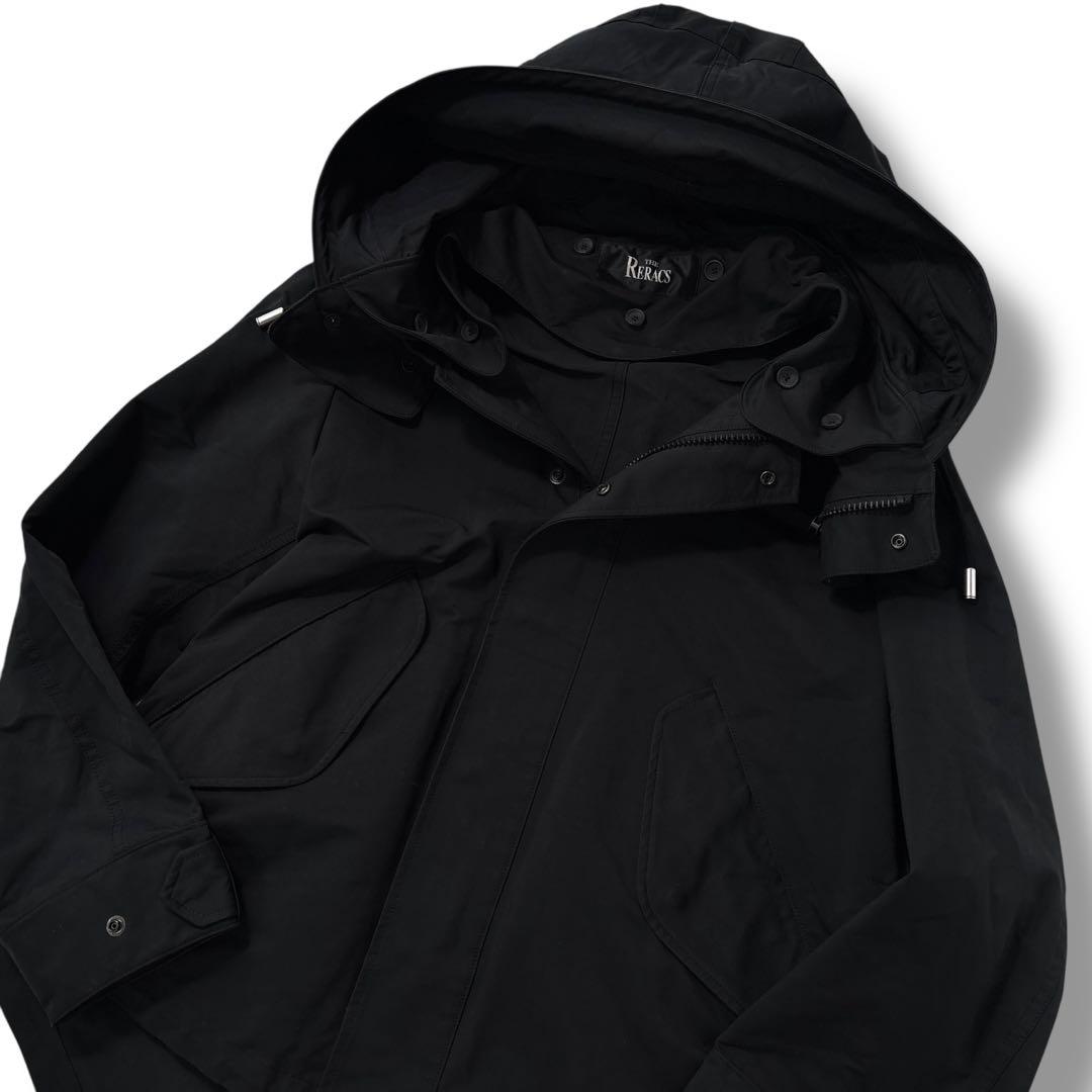 【極美品】THE RERACS　ザリラクス　モッズコート 黒　ブラック　L