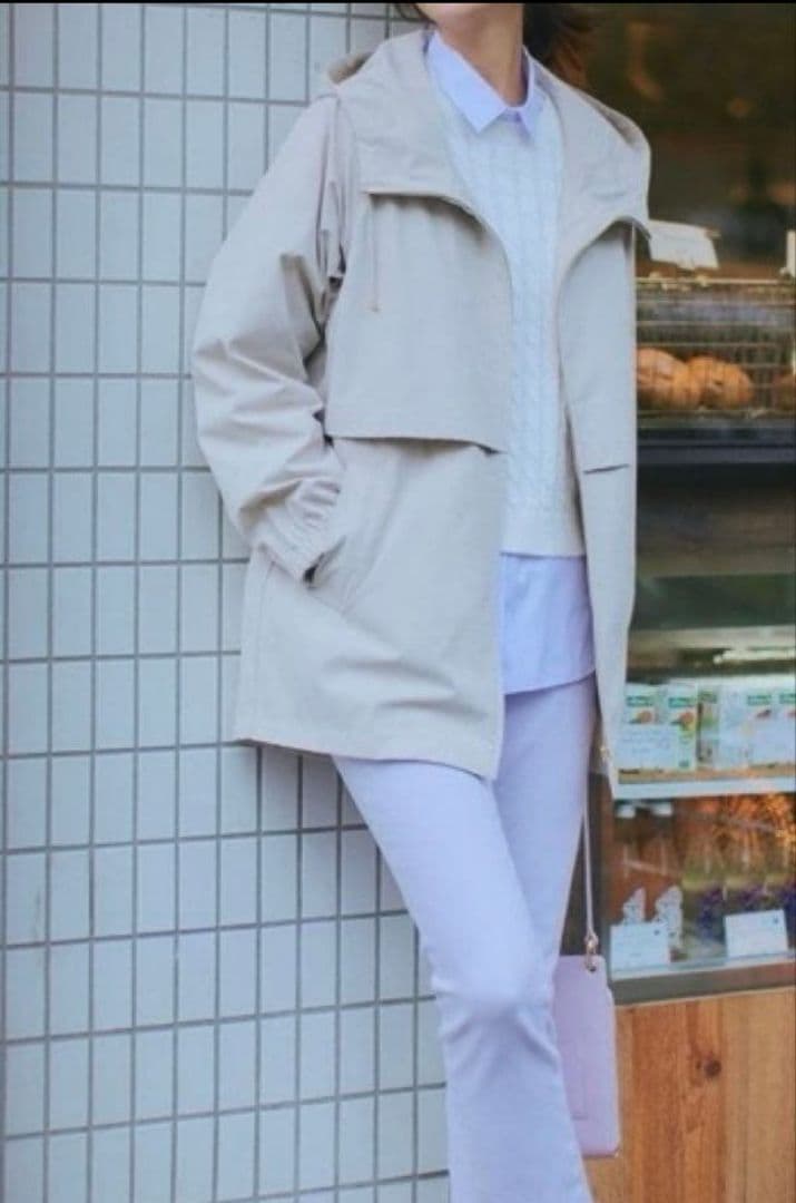 だいふく☆　極美品　23区ナイロン2wayストレッチフーデットアウター