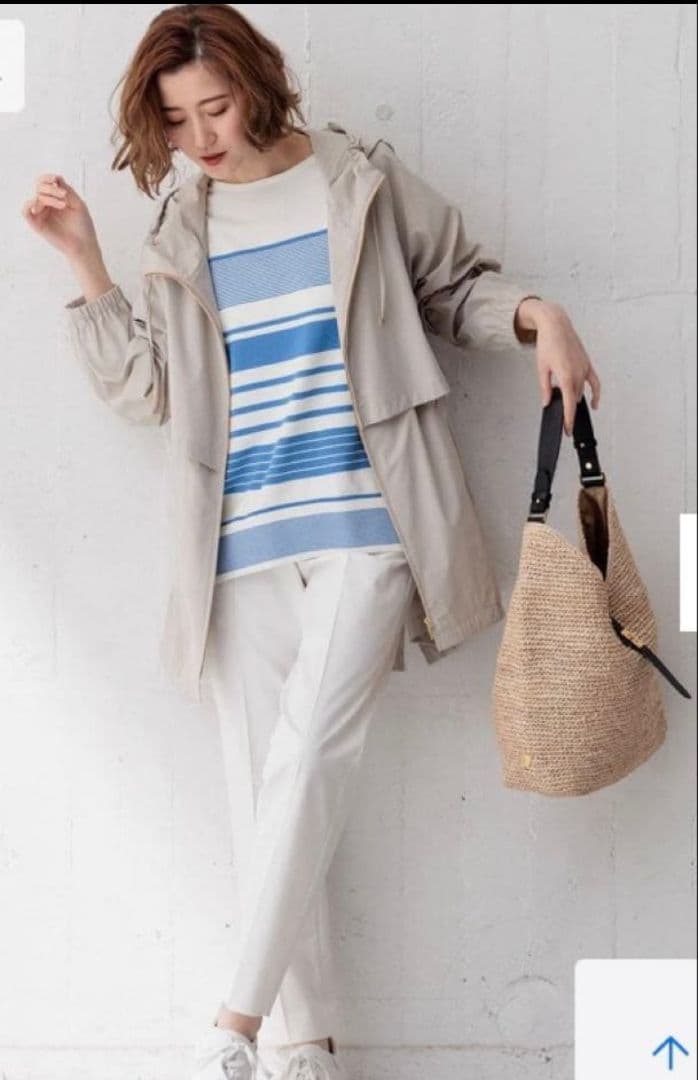 だいふく☆　極美品　23区ナイロン2wayストレッチフーデットアウター