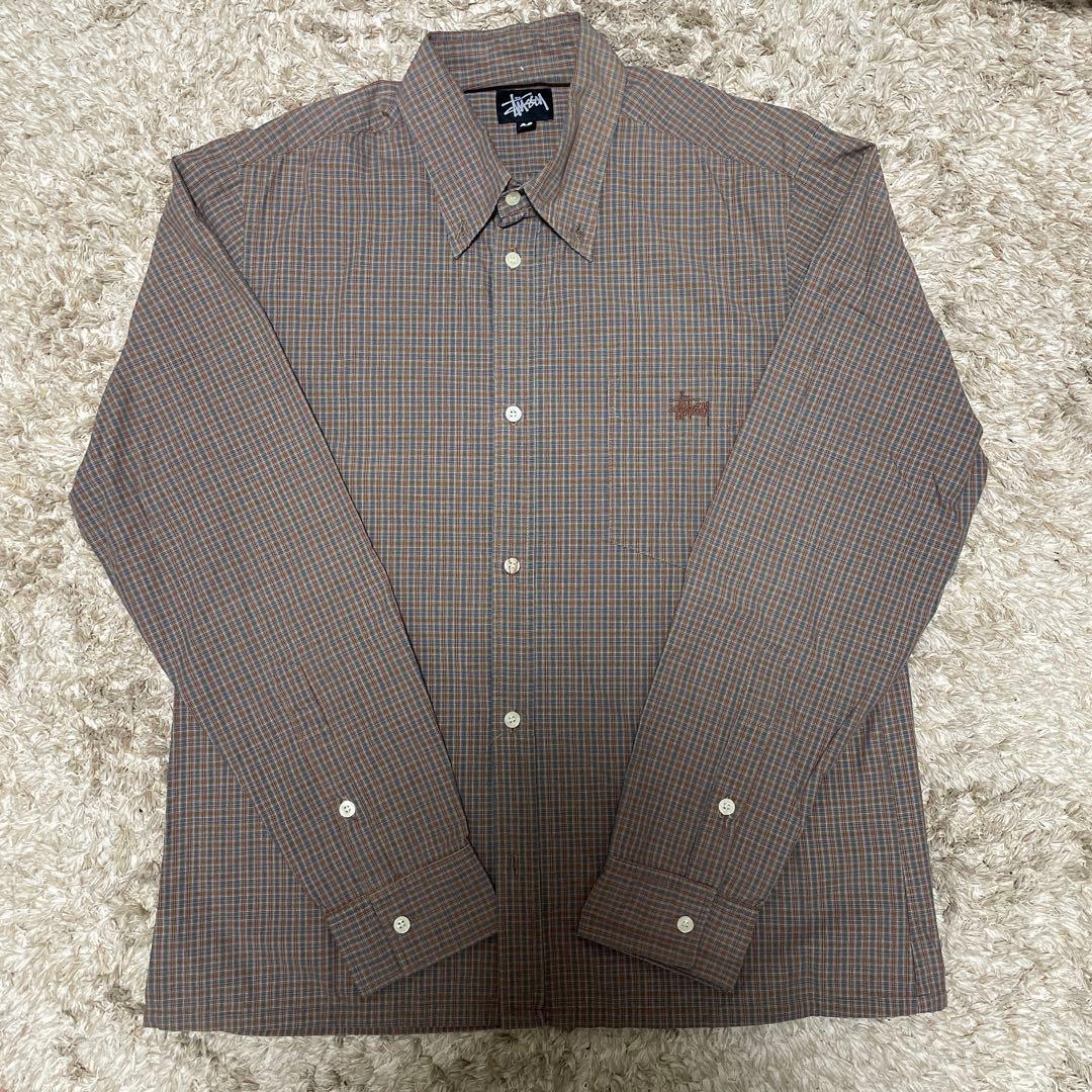 Stussy 90s チェック柄 ボタンダウンシャツ M