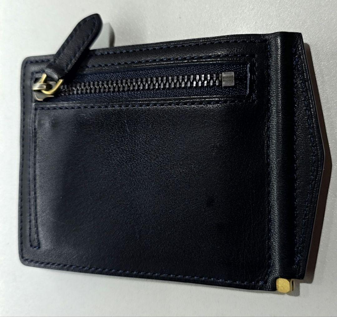 土屋鞄⭐ビークルマネークリップウォレット⭐ダークインディゴ