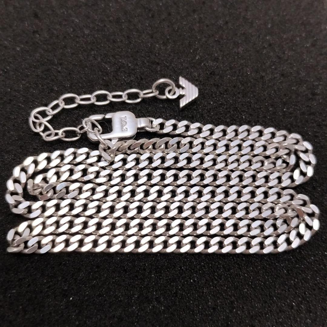 エンポリオ アルマーニ 喜平 ネックレス SV925 EA 50cm シルバー