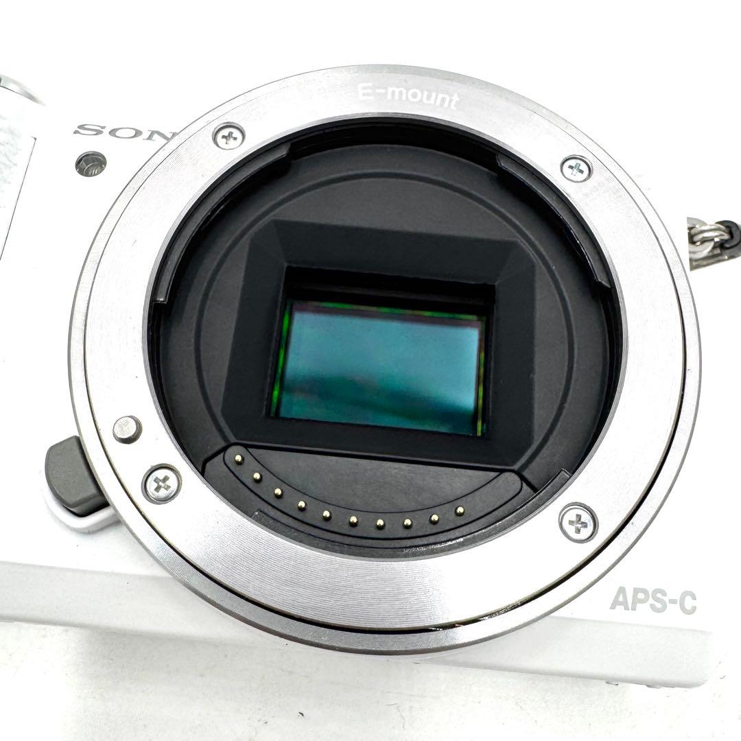 美品 Sony ソニー α5100 ダブルズームキット ホワイト ミラーレス一眼