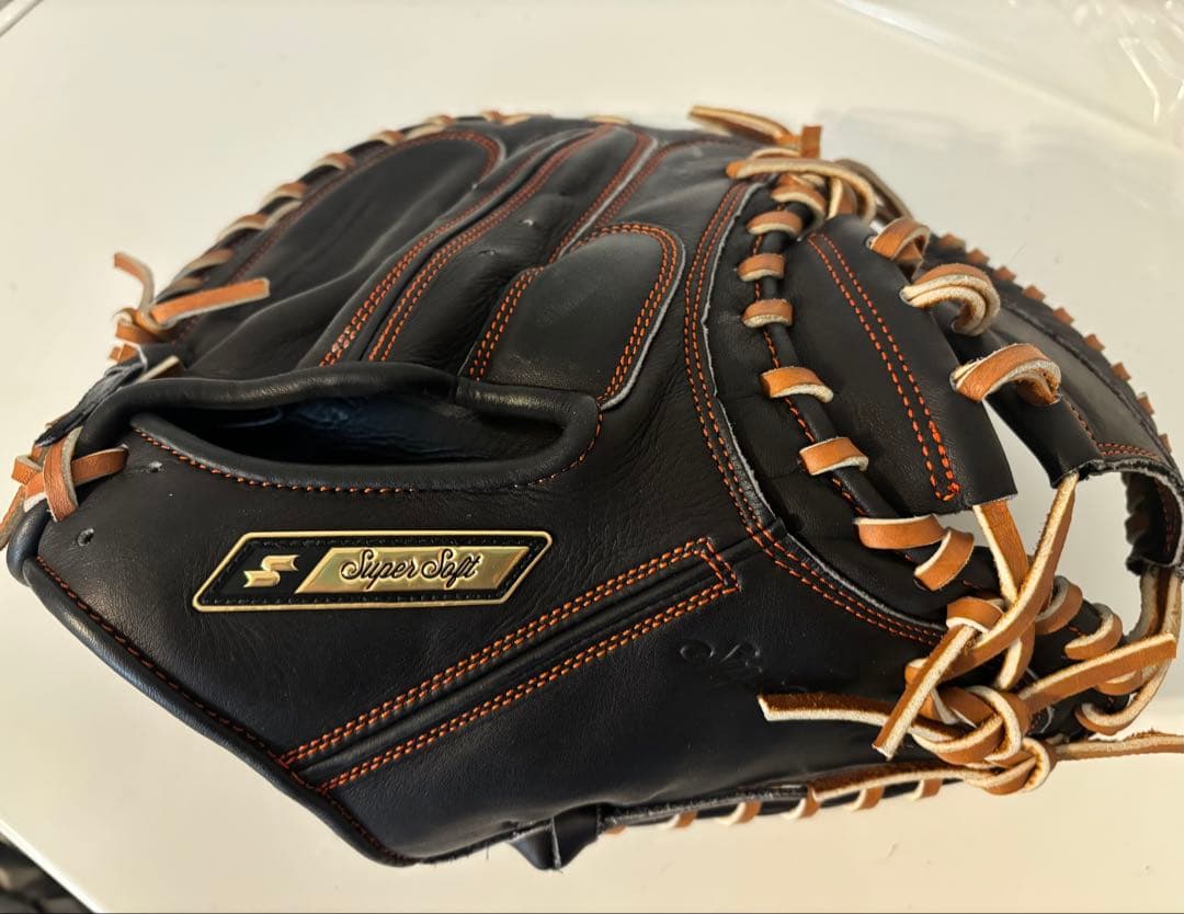 美品 SSKキャッチャーミット 野球軟式 スーパーソフト捕手用 SSM53122