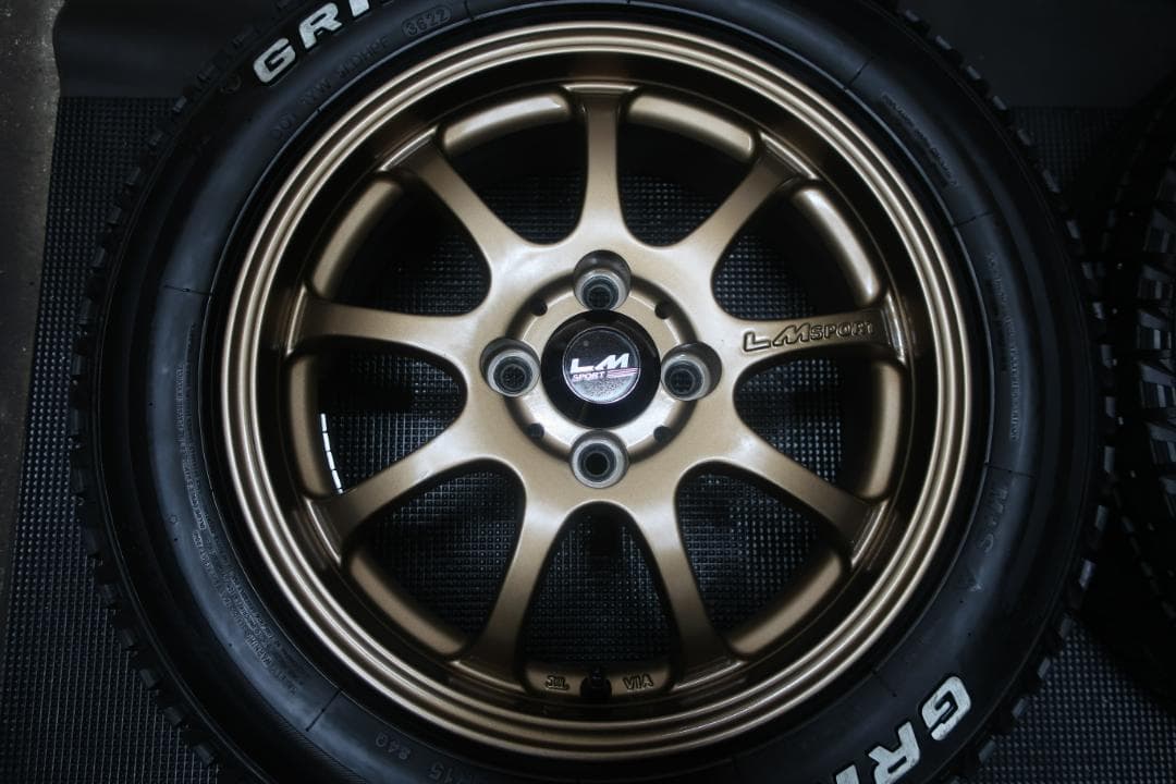 スタッドレス GRIPICE 175/65R15 バリ溝 お洒落 LMSPORT