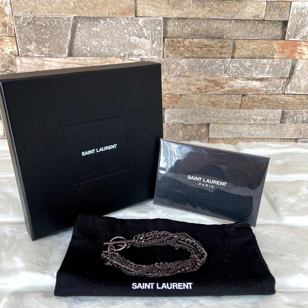【完売モデル】SAINT LAURENT　マルチチェーンブレスレット