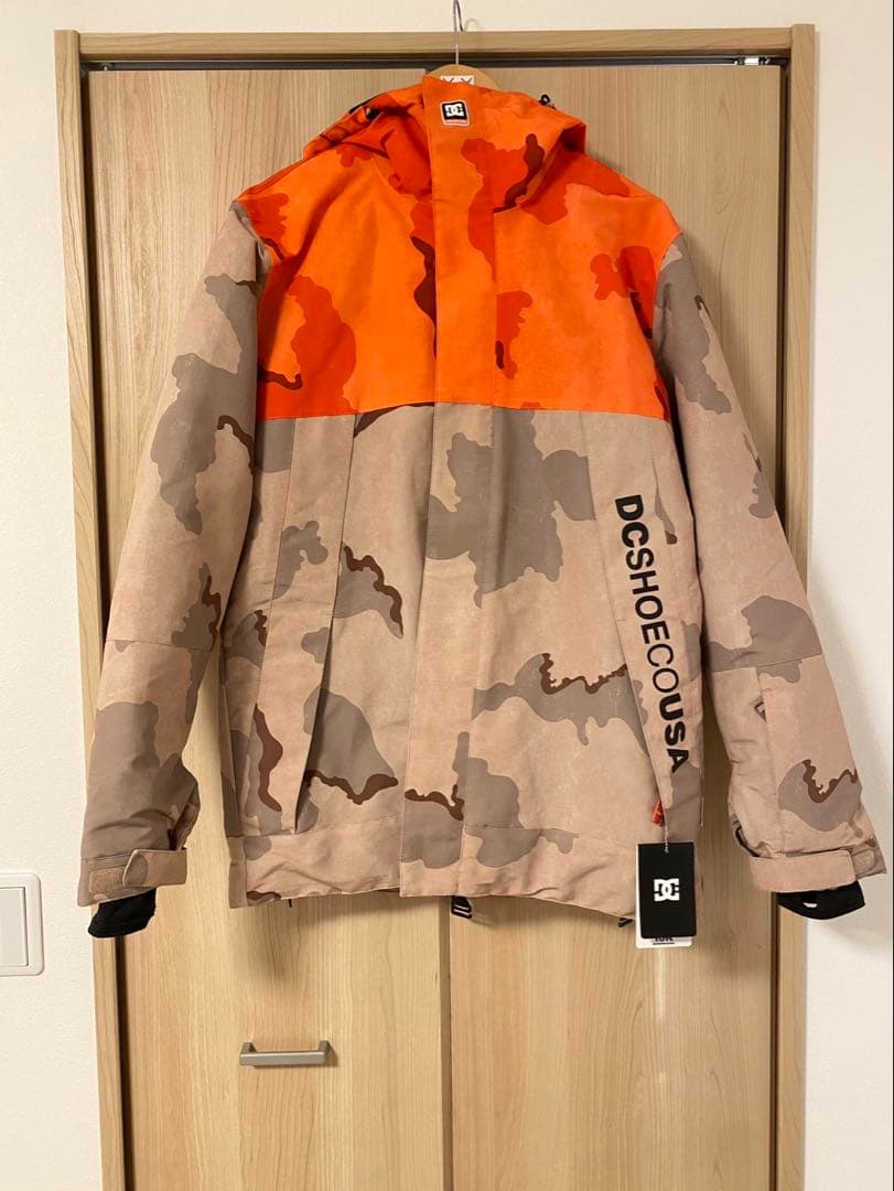 DC スノーボードジャケット オレンジ迷彩