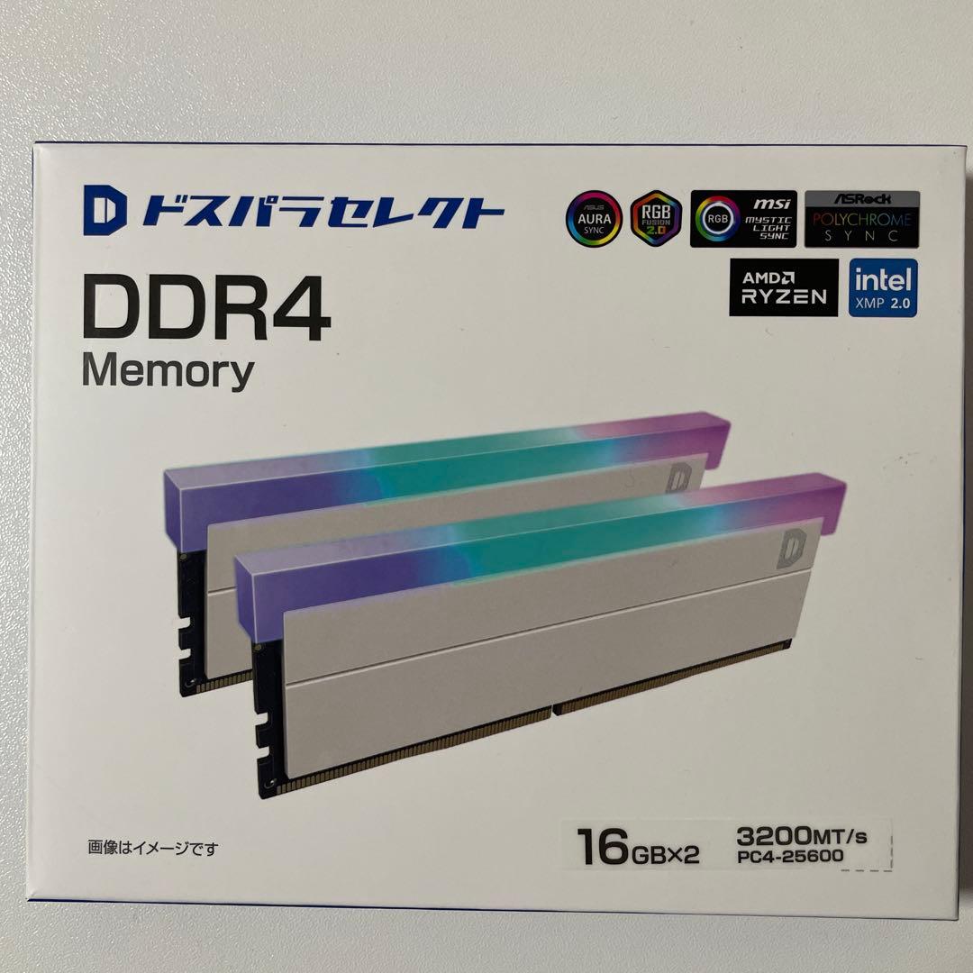 ドスパラセレクト　DDR4 メモリ　16GB 2枚組