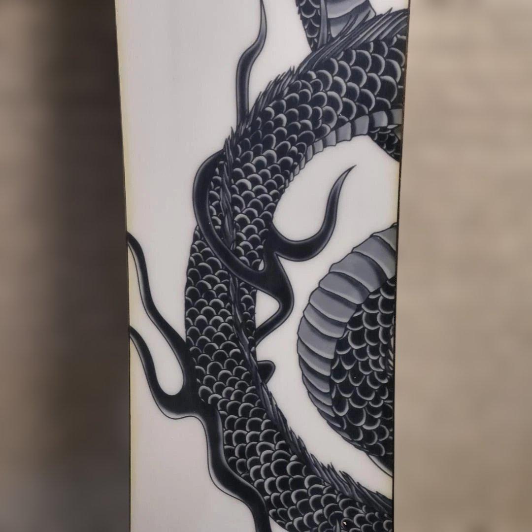 【眞空雪板等】スノーボード 3点セット（龍・ドラゴン）＋Unionビンディング