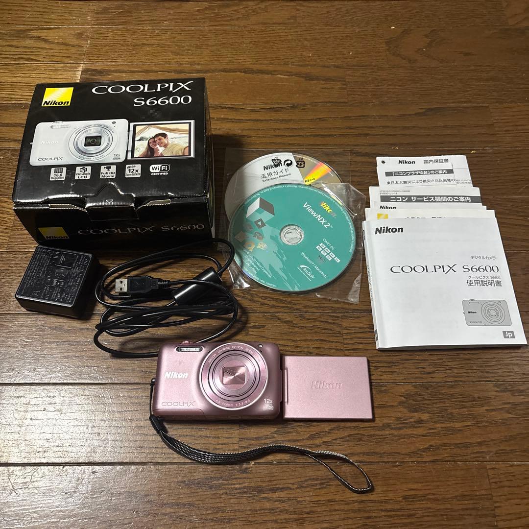 Nikon ニコン　COOLPIX S6600 ピンク　デジカメ
