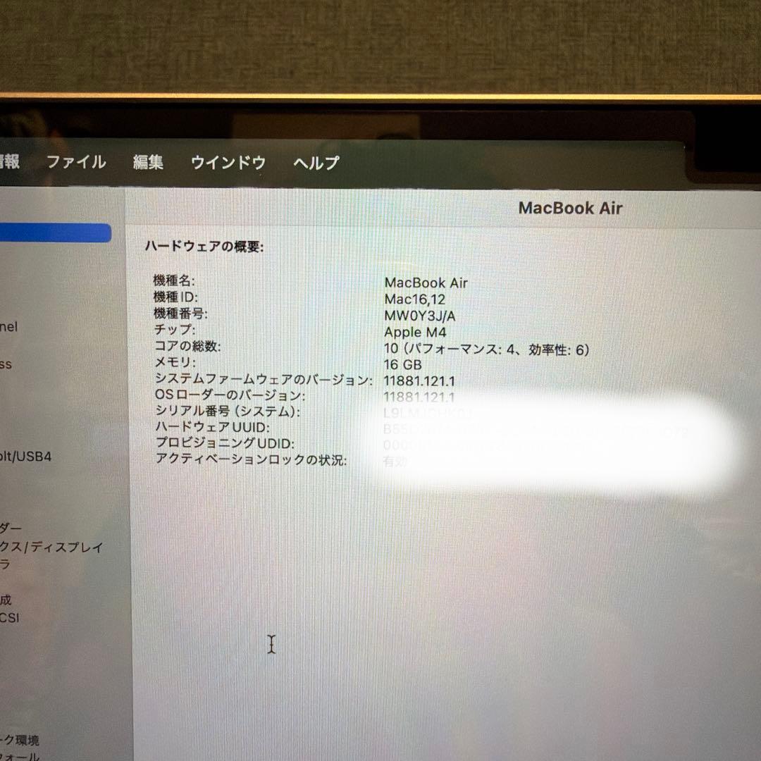 Apple 2025 MacBook Air M4 チップ搭載 13 インチ