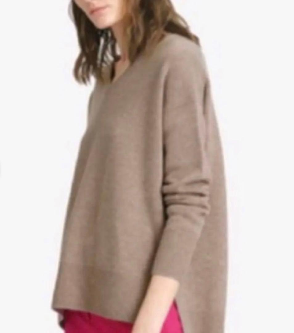 極美品 セオリーリュクス ベージュ 長袖ニット カシミア100% M