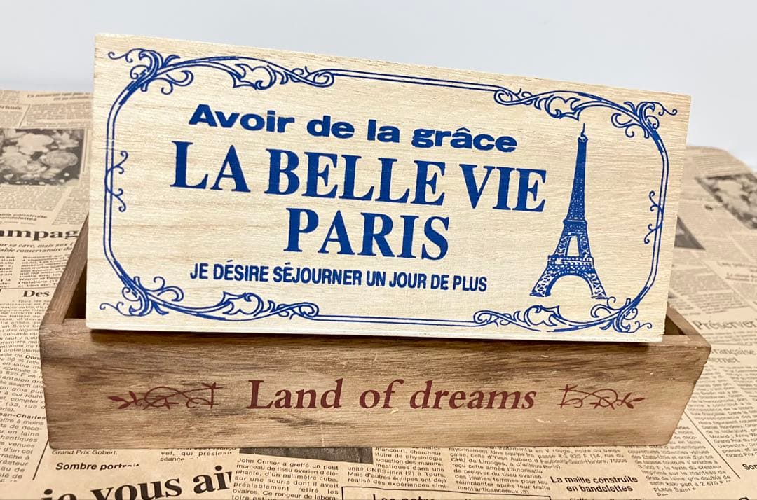 【＊pin＊】 木箱 ボックス アイアン フレーム 雑貨セット