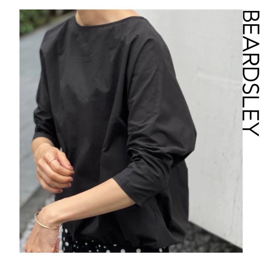 BEARDSLEY ビアズリー　シャツTシャツ　ブラック　洗える ブラウス