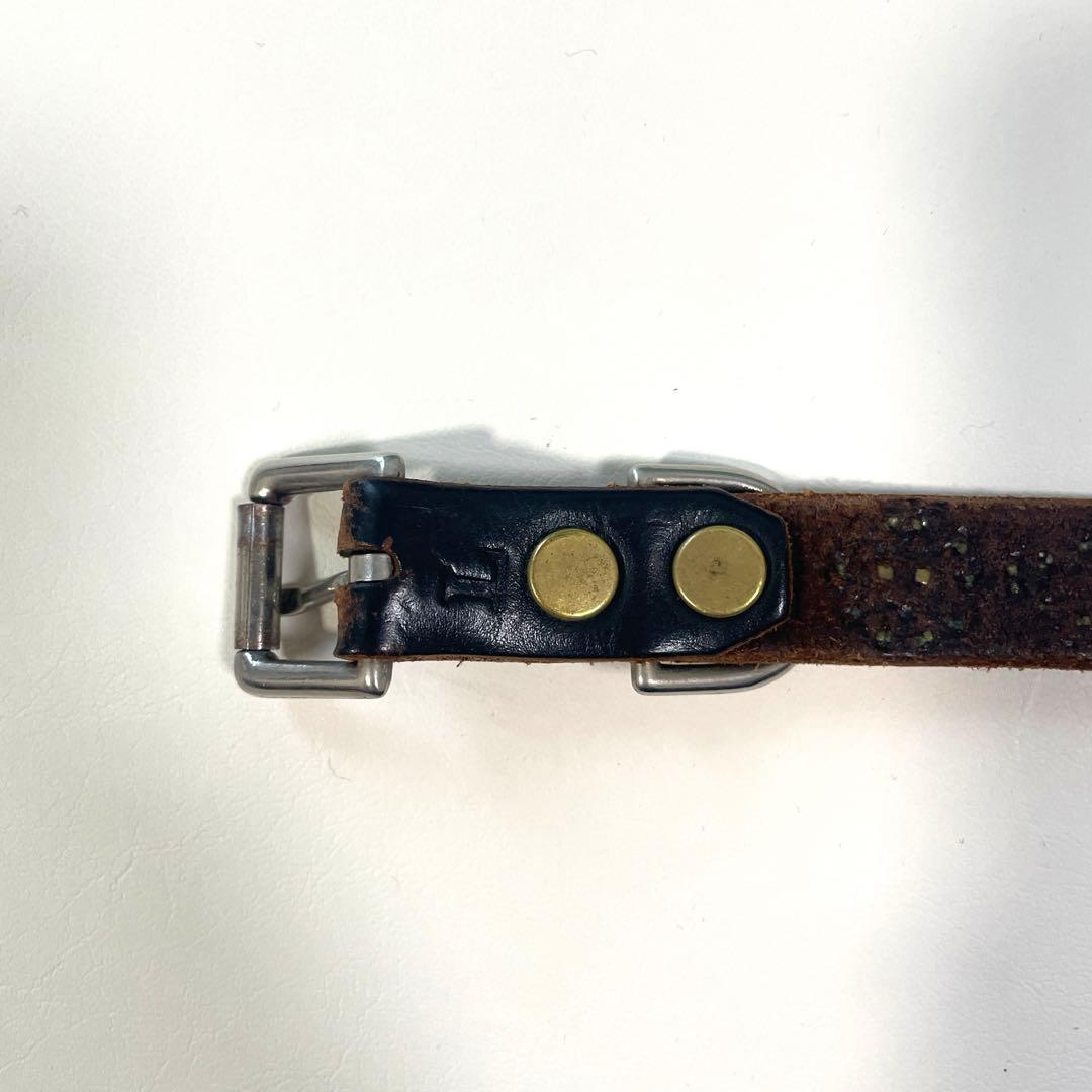 テンダーロイン ナローベルト 青スタッズ　Lサイズ