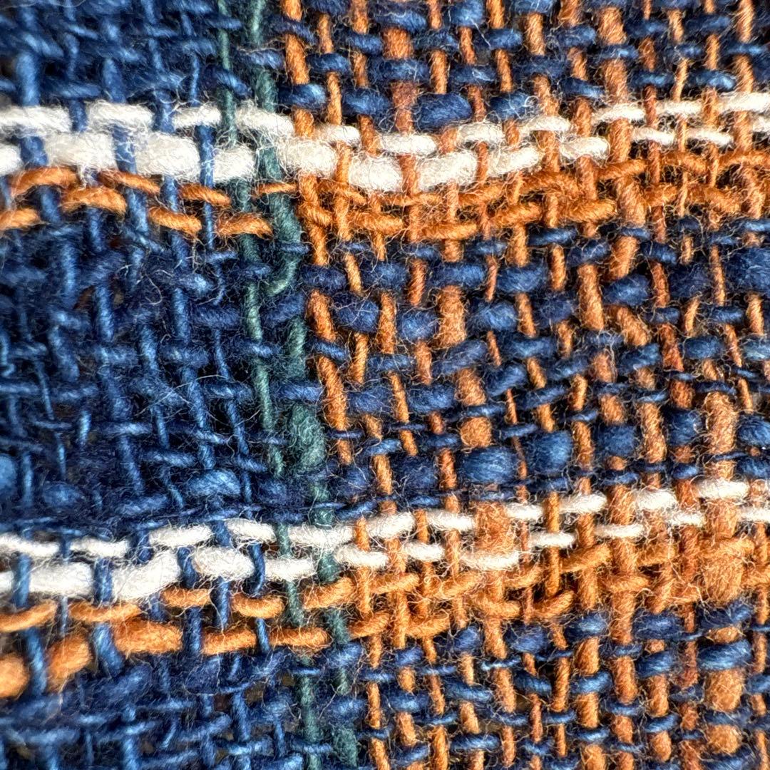 うさとの服  usaato コットン チェック柄大判ストール 新品