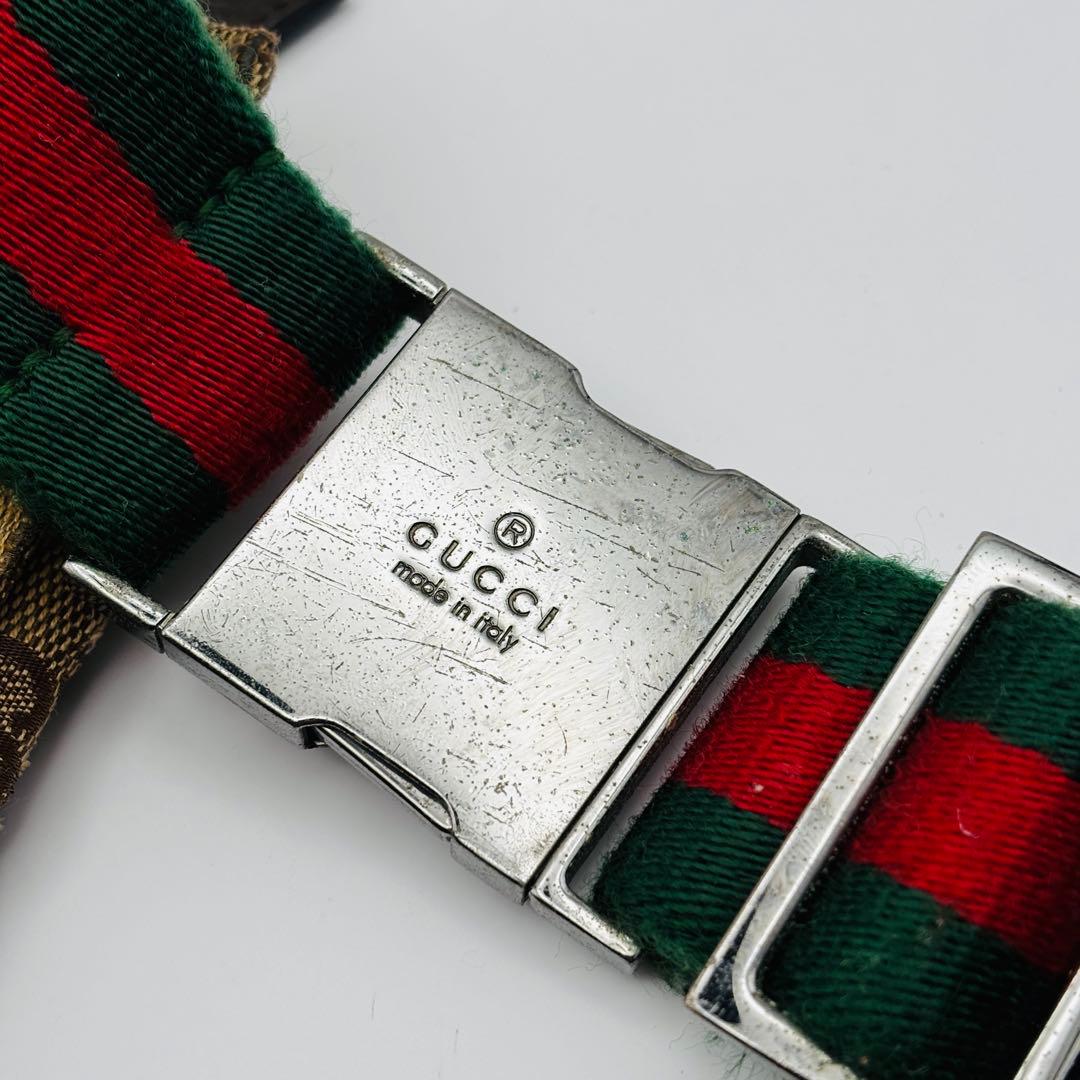 ✨極希少✨GUCCI ボディバッグ シェリーライン GG柄 キャンバス レザー