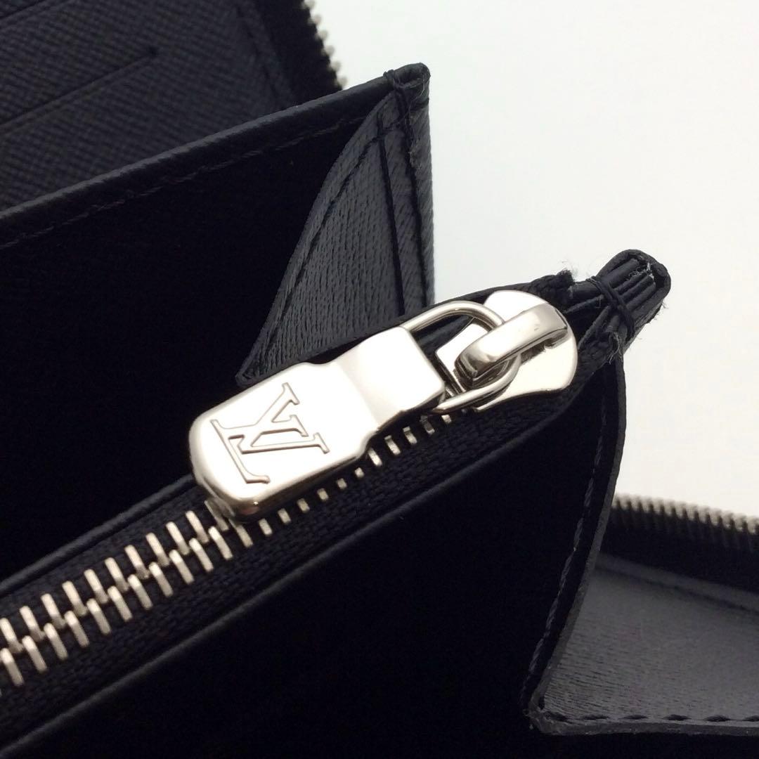 ルイヴィトン タイガ メンズ 黒 長財布 ジッピーオーガナイザーNM 新型