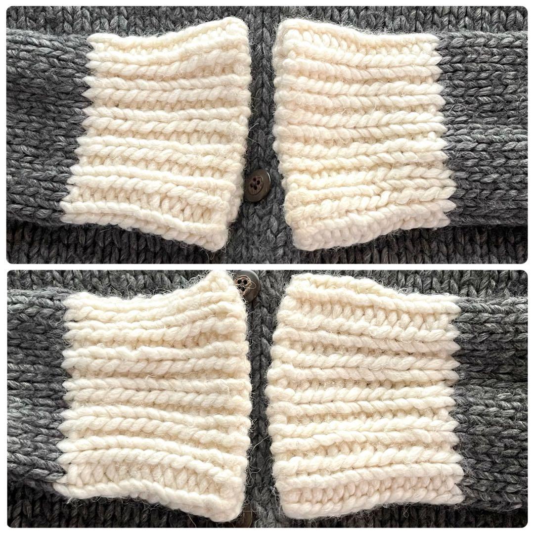 レア美品☆ミナ ペルホネン／ヴィンテージ ニットカーディガン アルパカ混 ウール