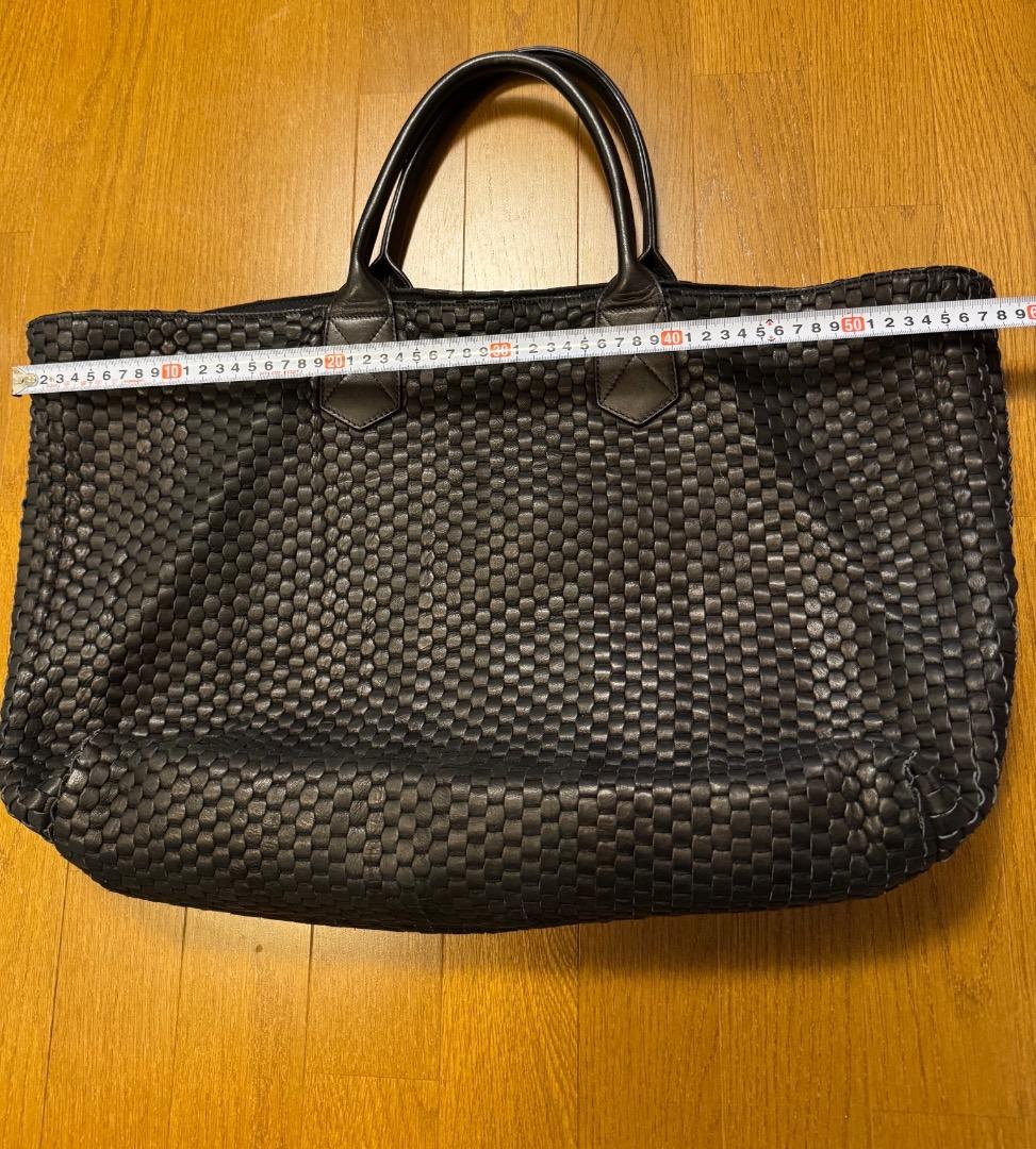 【美品】Bruno Parise Italia ブラックトートバッグ