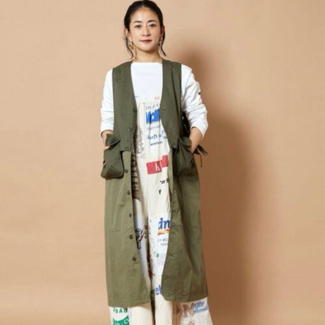 WORKWARE × Freada ミリタリー2WAYロングベスト