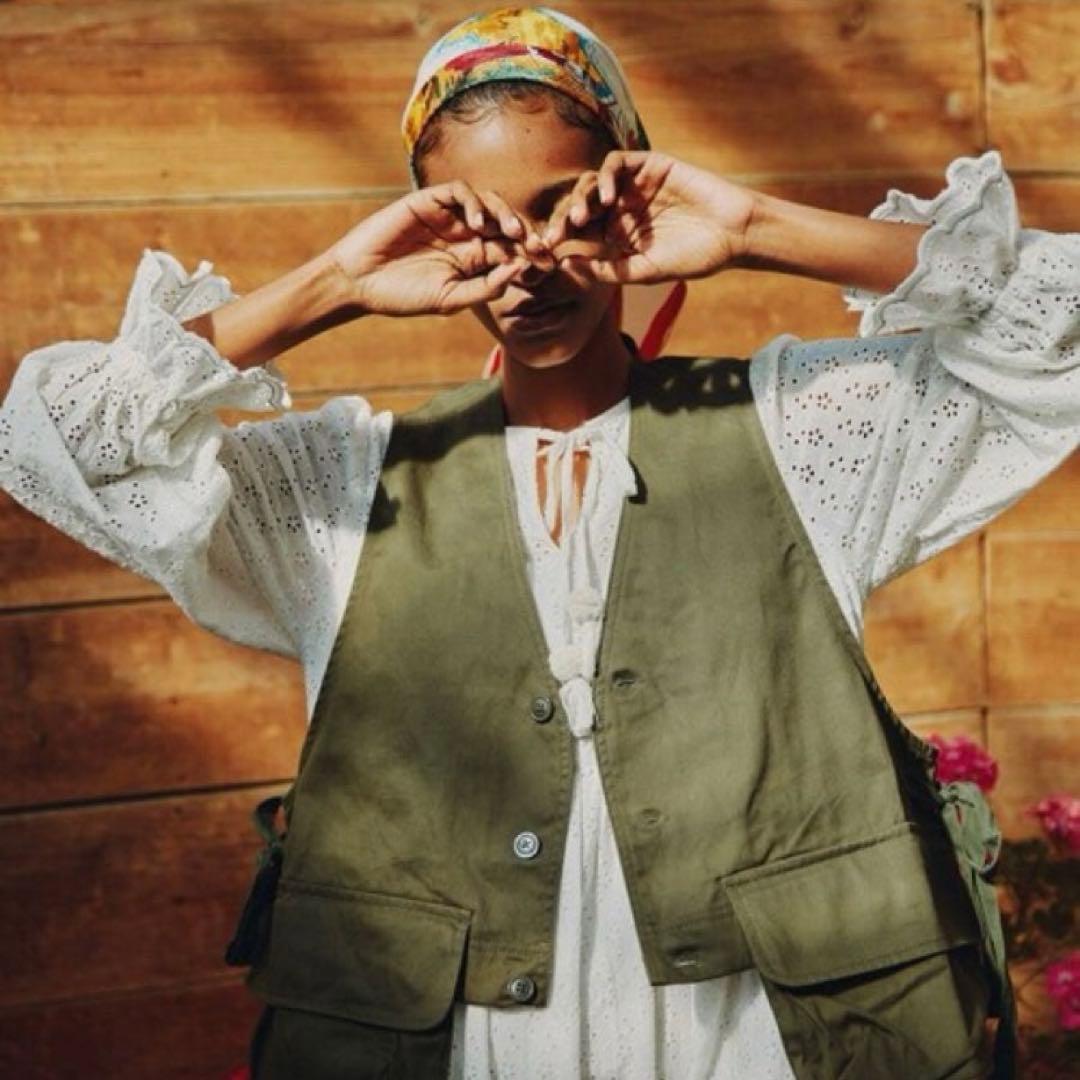 WORKWARE × Freada ミリタリー2WAYロングベスト